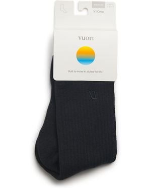 Vuori V1 Crew Performance Socks - Black