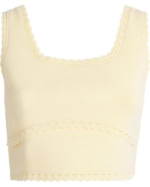 Sandro Knitted Crop Top - Natural