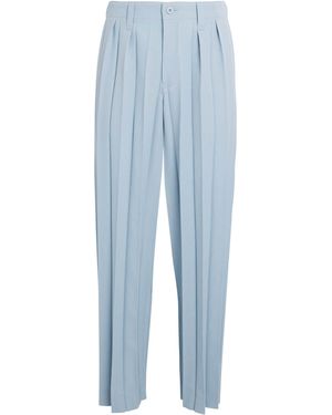 Homme Plissé Issey Miyake Pleated Edge Ensemble Trousers - Blue