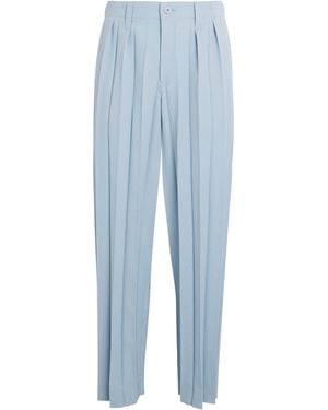 Homme Plissé Issey Miyake Pleated Edge Ensemble Trousers - Blue