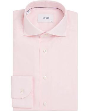 Eton Cotton Signature Oxford Shirt - Pink