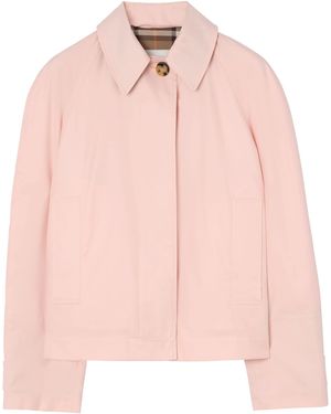Burberry Cotton Gabardine Tickhill Jacket - Pink