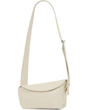 McQueen Leather T-Bar Sling Cross-Body Bag - Natural