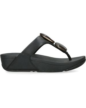 Fitflop Marble Stone Lulu Toe-Post Sandals 50 - Black