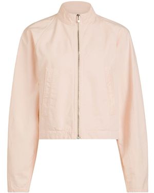 Alaïa High-Neck Denim Jacket - Natural