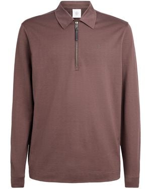 Bogner Bailey Long-Sleeve Polo Shirt - Brown