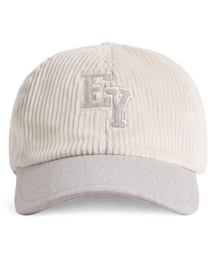Eleventy Embroidered Logo Baseball Cap - Natural