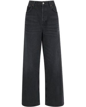Agolde The Low-Slung Baggy Jeans - Black