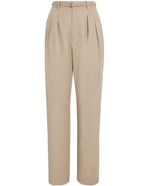 FRAME The Pleated Stilt Pants - Natural