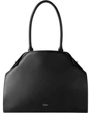 Cartier Large Leather Clash Tote Bag - Black