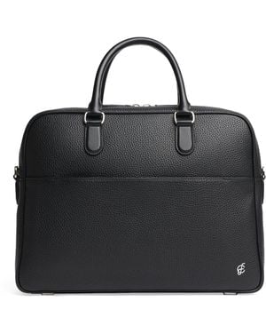 Carl Friedrik Leather Dunloe Briefcase - Black
