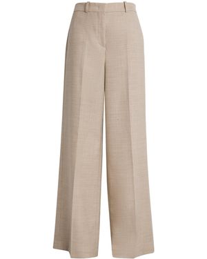 JOSEPH Virgin Wool Hawley Trousers - Natural