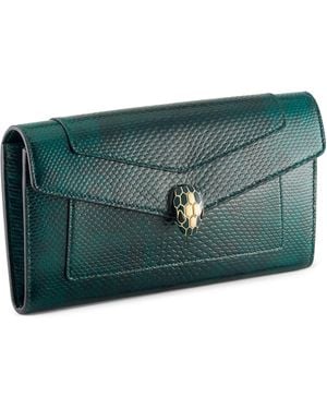 BVLGARI Long Serpenti Forever Wallet - Green