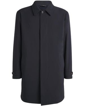 Brioni Water-Repellent Performa Car Coat - Blue