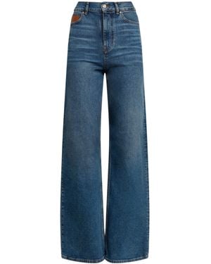 Maje Wide-Leg Jeans - Blue
