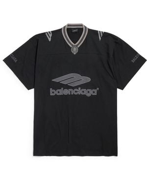Balenciaga Oversized Logo T-Shirt - Black