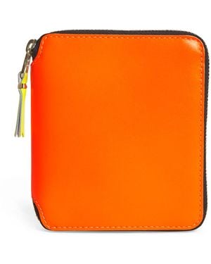 Comme des Garçons Medium Leather Super Fluo Wallet - Orange