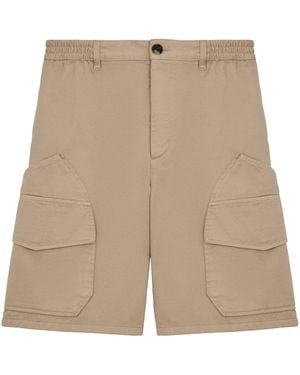 Loewe X Paula's Ibiza Cotton-Satin Cargo Shorts - Natural