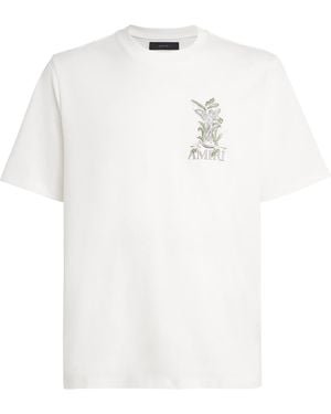 Amiri Cotton Garden T-Shirt - White