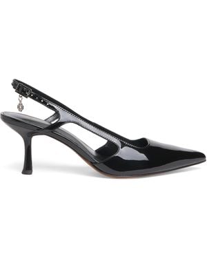 Maje Patent Leather Slingback Court Shoes 70 - Black