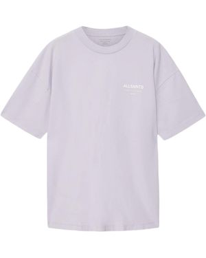 AllSaints Organic Cotton Underground T-Shirt - Purple