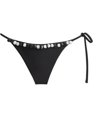 SIR. Beaded Baci Bikini Bottoms - Black