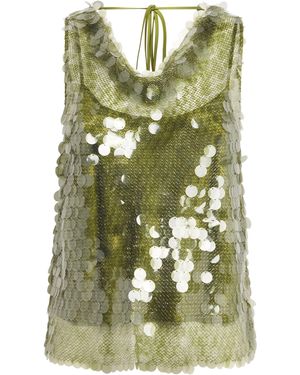 Cinq À Sept Embellished Calista Top - Green