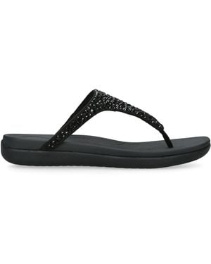 Fitflop Solay Crystal Flip Flops - Black
