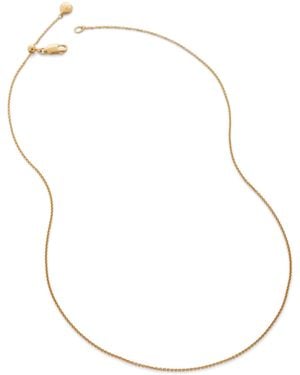 Monica Vinader Vermeil Fine Chain Necklace - Metallic