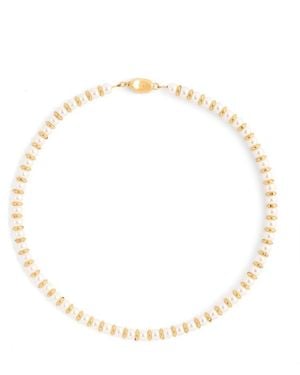 Timeless Pearly Classic Pearl Necklace - Metallic