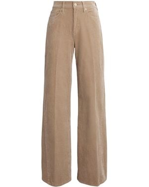 7 For All Mankind Corduroy Lotta Wide-Leg Trousers - Natural