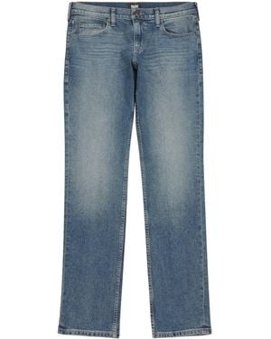 PAIGE Slim-Straight Federal Jeans - Blue