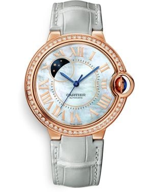 Cartier And Diamond Ballon Bleu De Watch - Metallic