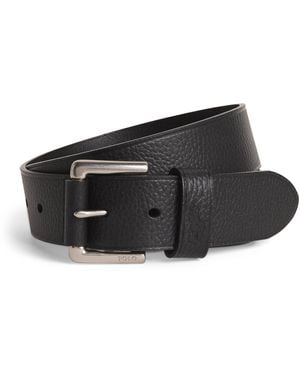 Polo Ralph Lauren Leather Embossed Belt - Black