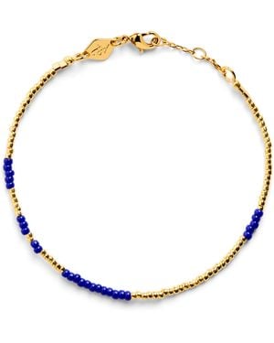Anni Lu Plated Beaded Asym Bracelet - Metallic
