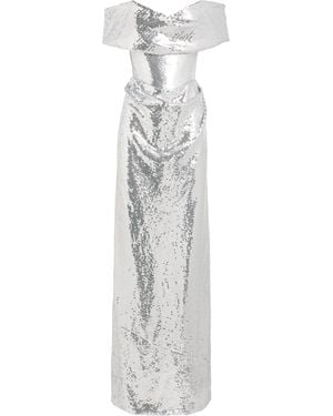 Vivienne Westwood Sequin-Embellished Nova Cocotte Gown - White