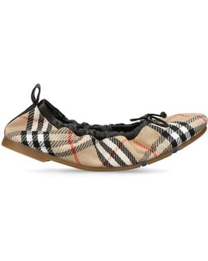 Burberry Fawn Ballet Flats - Natural