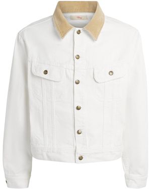 CHERRY LA Denim Trucker Jacket - White