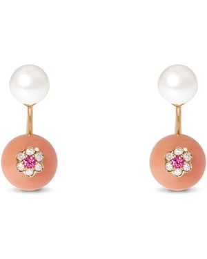 David Morris Rose, Diamond And Sapphire Berry Ear Jacket - White