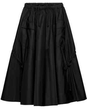 Prada Re-Nylon Circle Midi Skirt - Black