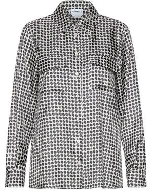 Marella Silk Paisley Shirt - White