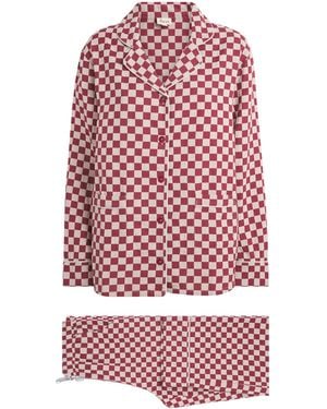 TBCo Cotton Checkerboard Pyjama Set - Red
