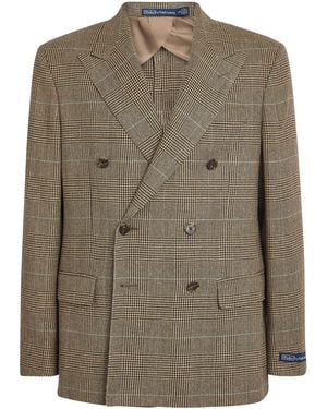 Polo Ralph Lauren Linen-Blend Glenplaid Check Blazer - Green