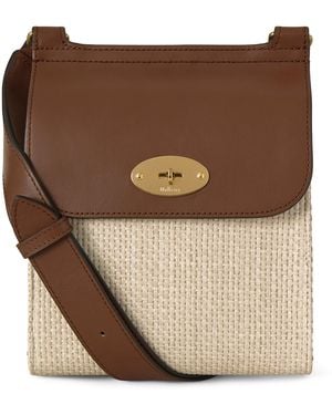 Mulberry Small Raffia Antony Messenger Bag - Brown