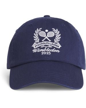 Ralph Lauren X Wimbledon Cotton Logo Cap - Blue