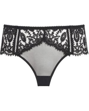 Simone Perele Lace Précieuse Shorty Briefs - Grey