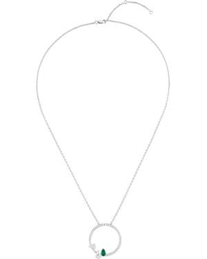 Repossi Serti Sur Vide Pendant Necklace - White