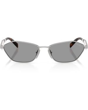 Prada Metal Irregular Sunglasses - Metallic