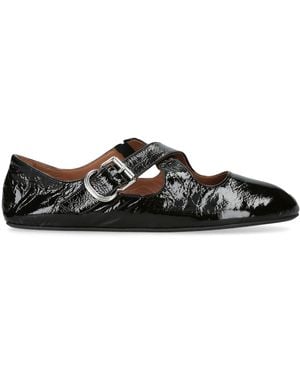 Alaïa Patent Leather Criss Cross Pumps - Black