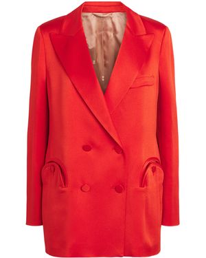 Blazé Milano Satin Novalis Everynight Blazer - Red
